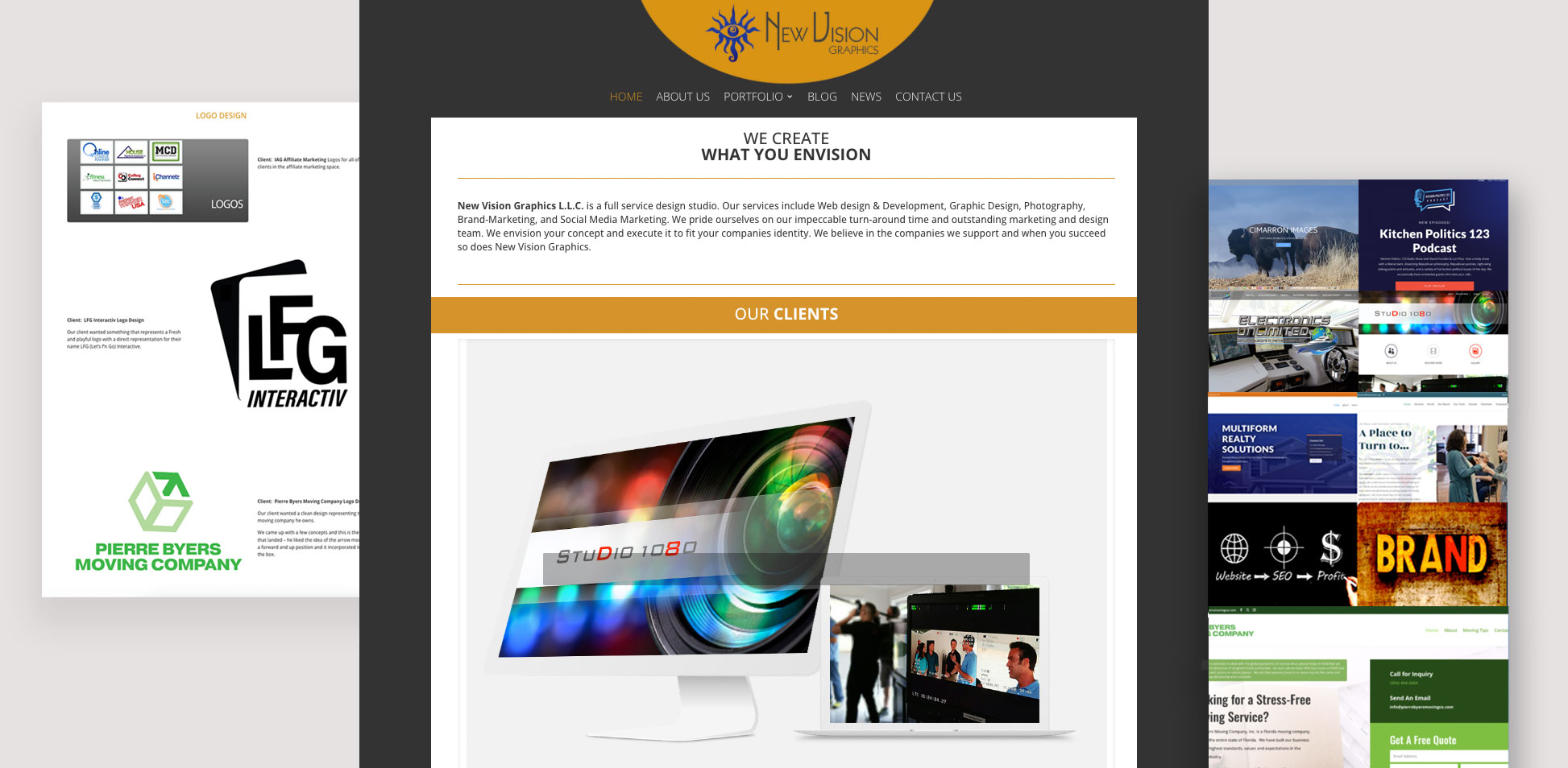 New Vision Graphics Web Design by June Tapia