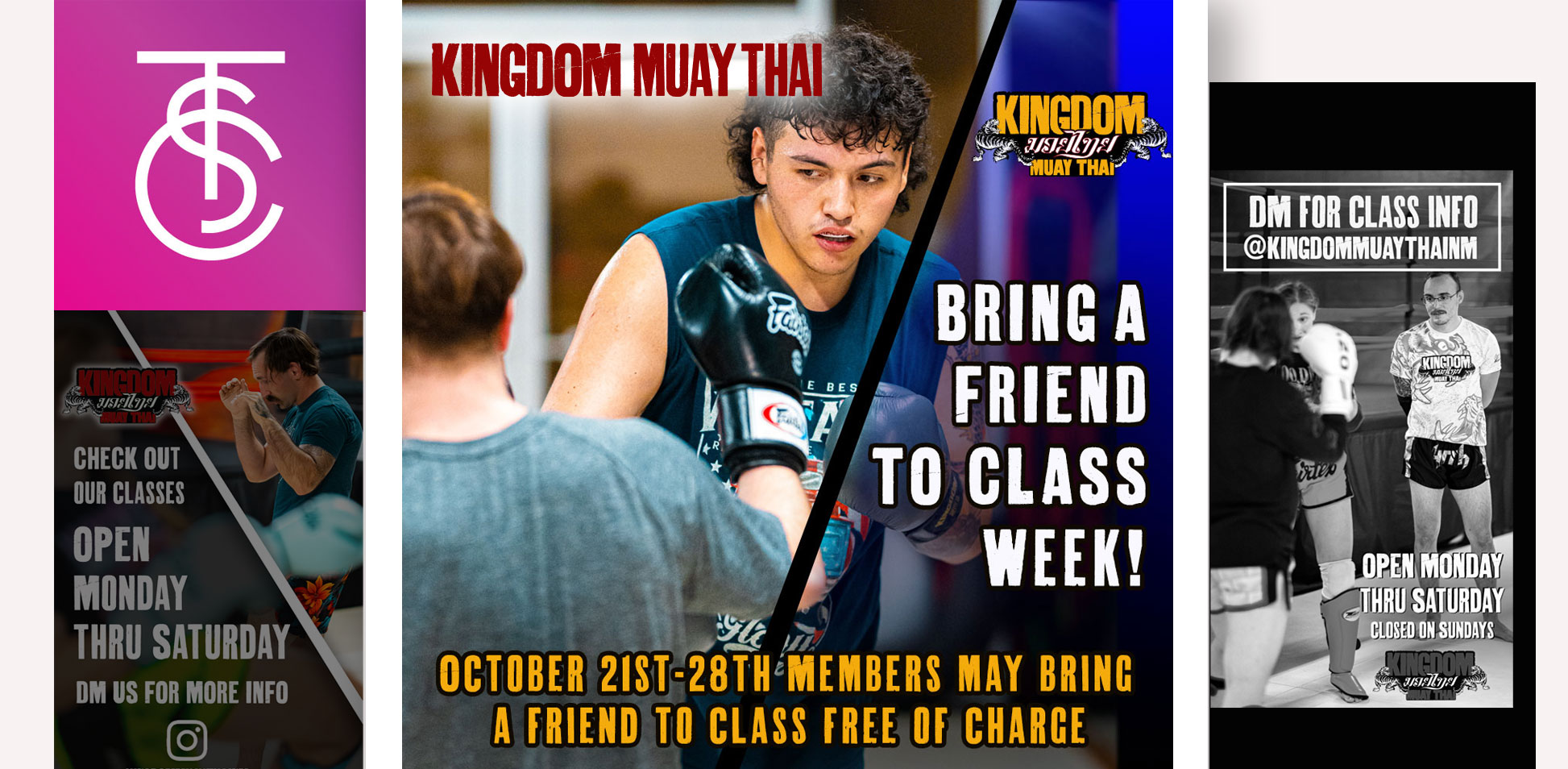 Kingdom Muay Thai Graphic Design work by June Tapia 